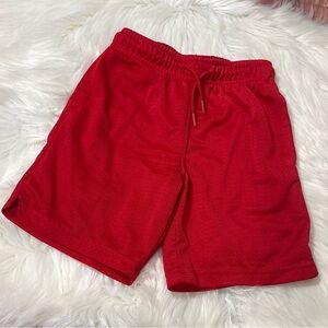 Athletic Works Red Mesh Drawstring Athletic Basketball Shorts - Boys Size M (8)